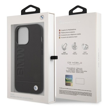 Кожаный чехол BMW Hot Stamp MagSafe — iPhone 14 Pro Max (черный)