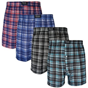 PESAIL bokserki szorty majtki męskie LUŹNE 4-PAK - XL