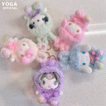 ПЛЮШЕВЫЙ ТАЛИСМАН CINNAMOROLL SANRIO CREWMATE, ДВУХ ПРЕДМЕТОВ, 30 СМ + 16 СМ