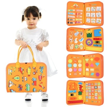 Tablica Manipulacyjna Sensoryczna Montessori Zegar