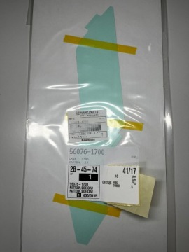 KAWASAKI Ninja 650 наклейка крышка 21- 56076-1700 OE
