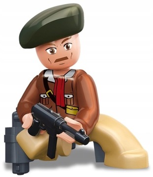 KLOCKI WOJSKO 1 FIGURKA MILITARNA, ŻOŁNIERZ 12 wz.