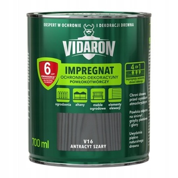 Vidaron Impregnat powłokotwórczy ANTRACYT SZARY 0,7L