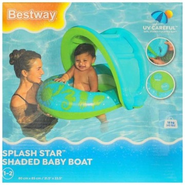 НАДУВНОЙ МАТРАС НА КОЛЕСА СИНИЙ BESTWAY 18 КГ SUMMER SEA