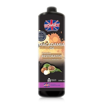 Ronney Macadamia Oil Szampon odbudowujący 1 l