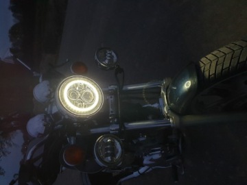 Светодиодная лампа ДХО, чипы OSRAM, хромированный отражатель 7 дюймов.