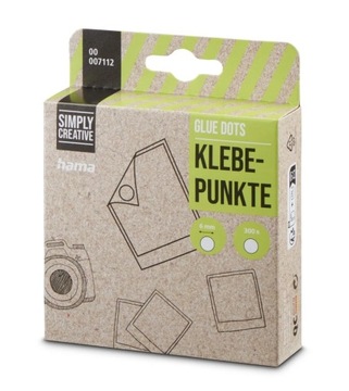 PODKLEJKI DO ZDJĘĆ 300szt KÓŁKA 6mm GLUE DOTS HAMA
