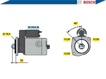 BOSCH STARTÉR (12V, 2KW) AUDI A1 A3 Q2