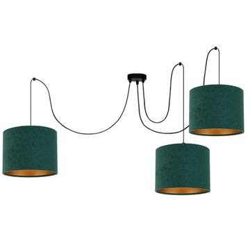 LAMPA WISZĄCA SUFITOWA SPIDER ZAMSZ GOLD PAJĄK