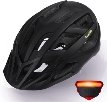 KASK ROWEROWY + DODATKI 54-63CM ZACRO CH01 CZARNY