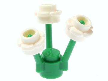 LEGO Kwiatek z łodygą 24866 biały