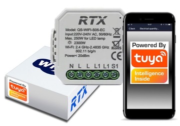 RTX Moduł Ściemniacz Dopuszkowy ZigBee TUYA