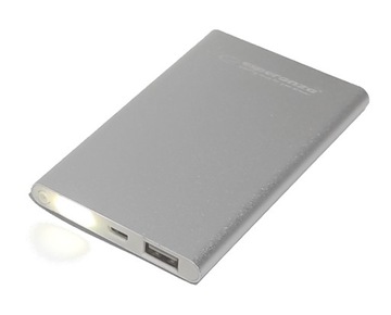 PowerBank ładowarka 4400mAh Slim z Latarką LED