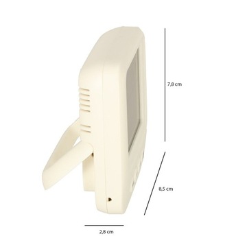 Часы-гигрометр, комнатный термометр, измеритель влажности с ЖК-дисплеем.