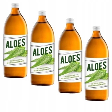Sok z Aloesu Aloes 4x 1000ml Naturalny BEZ CUKRU