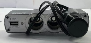 ROZGAŁĘŹNIK SAMOCHODOWY USB 12V