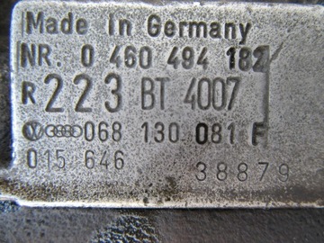 VW GOLF II 1.6 TD ČERPADLO VSTŘIKOVAČE 068130081F 0460494182