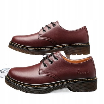 LEATHER GLANY OXFORDKI PÓŁBUTY DR MARTIN BOOTS