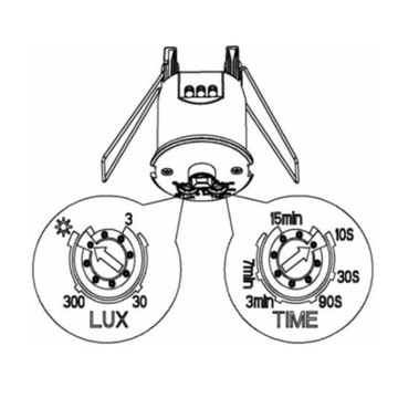 ДАТЧИК ДВИЖЕНИЯ ПОТОЛОЧНЫЙ PIR-ДАТЧИК СКРЫТОГО МОНТАЖА СВЕТОДИОДНЫЙ МИНИ-ПОТОЛОЧНЫЙ ДАТЧИК Ø6M 360°