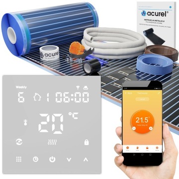 Folia grzewcza mata podczerwień 220W/m² WiFi 8m²