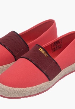 Espadryle Damskie BIG STAR Buty wsuwane różowe 39