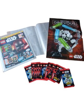 50 karty lego STAR WARS Seria 3 10 saszetek plakat komiks album na karty