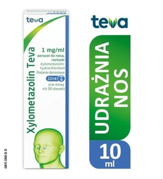 XYLOMETAZOLIN TEVA 0,1% SPRAY 10ML