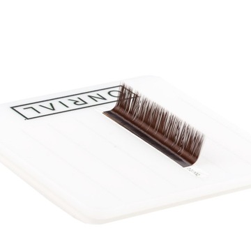 SZTUCZNE RZĘSY ONRIAL DARK CHOCOLATE/21 PASEK/V 0,07 MIX 6-13