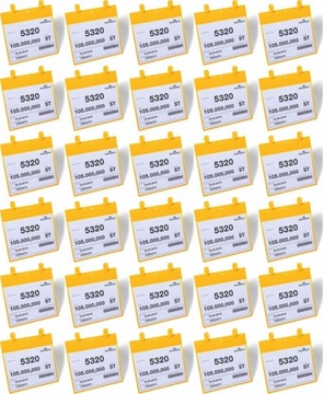 100 x Kieszeń magazynowa A4 z paskami montażowymi, pozioma, Durable ,żółta