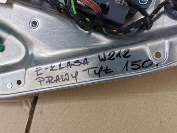 MERCEDES E TŘÍDA W212 ZVEDÁK OKNO PRAVÝ ZADNÍ ZÁMEK DVEŘE SENZOR