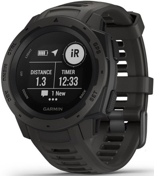 Zegarek sportowy GARMIN Instinct Solar Grafitowy