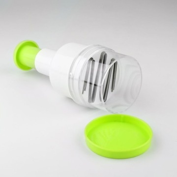 Ручная измельчитель лука для овощей, сталь + пластик.