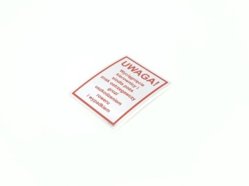 НОВАЯ наклейка ВНИМАНИЕ Romet Wigry Jubilat Wagant Zenit