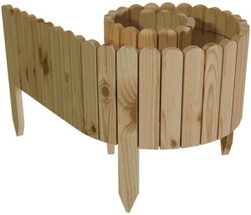 Rollborder drewniany 2metry x 40cm nieimpregnowany elastyczne obrzeże płot