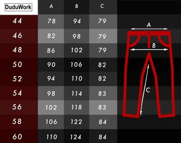 Джоггеры WORK OHS DuduWork Черные, гибкие 58