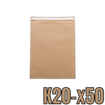 Koperta powietrzna ochronna bąbelkowa 20K K20 345x470 brązowa 50 sztuk