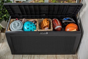 Keter Samoa Rattan Садовый ящик 270л антрацит