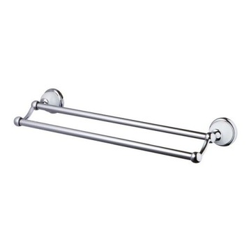 Bisk Grenada Wieszak 460 podwójny chrom/biały