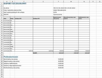 ПОЛЬСКАЯ СИСТЕМА УЧЕТА РАБОЧЕГО ВРЕМЕНИ НА КАРТЕ.