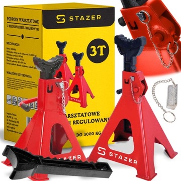 KOBYŁKI SAMOCHODOWE WARSZTATOWE PODSTAWKI POD SAMOCHÓD SKŁADANE 3T 2SZT