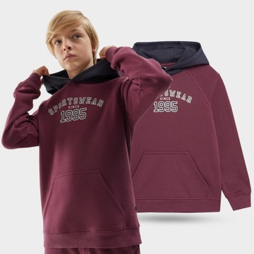 BLUZA CHŁOPIĘCA 4F DRESOWA Z KAPTUREM AW23M651