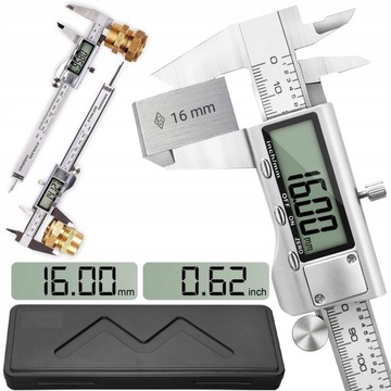 SUWMIARKA ELEKTRONICZNA ZE STALI NIERDZEWNEJ WYŚWIETLACZ LCD, PROFESJONALNA