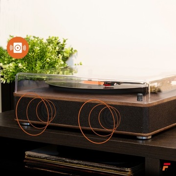 Стереофонический проигрыватель HQ BT с динамиками Fenton + винил