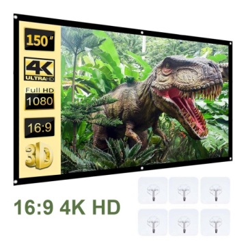 БОЛЬШОЙ ПРОЕКЦИОННЫЙ ЭКРАН 84 ДЮЙМА 186 * 105 см HD ПРЕМИУМ