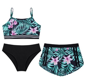 Молодежный купальник для девочек 3IN1 шорты для бикини