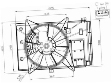 VENTILÁTOR CHLADIČŮ MAZDA CX-3 2.0