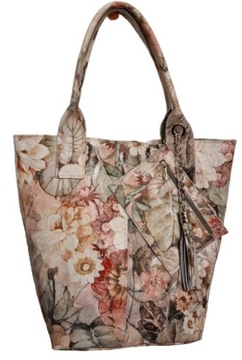 Torba Vera Pelle Skórzana Worek Shopper