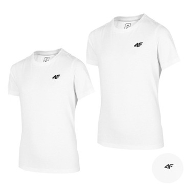 KOMPLET CHŁOPIĘCY 4F KOSZULKA T-SHIRT DZIECIĘCY WF BAWEŁNA ZESTAW 2PAK 140