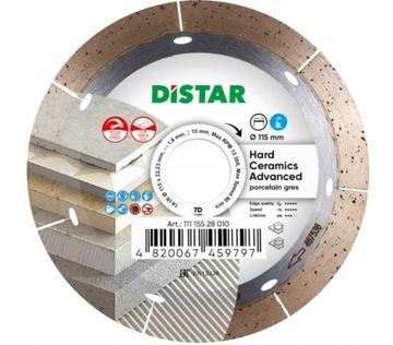 DiSTAR Advanced 115mm Wandeli TARCZA GRES PŁYTKI