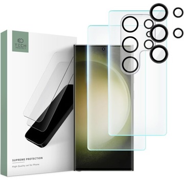 2+2 KOMPLET SZKŁO DO GALAXY S23 ULTRA + NA APARAT